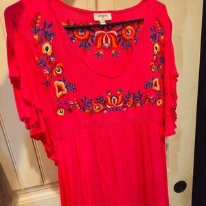Umgee Embroidered Dress